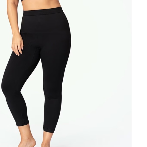 Shapermint Black High-Waisted Shapewear Leggings - Picture 1 of 8